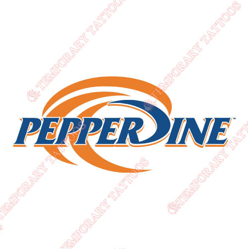 Pepperdine Waves Customize Temporary Tattoos Stickers NO.5889